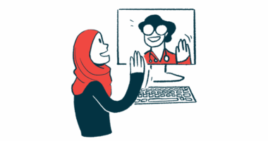 speech with levodopa | Parkinson's News Today | illustration of patient talking via telehealth