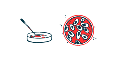 An aerial view of cells in a Petri dish is shown alongside an image of a dropper poised above a second dish.