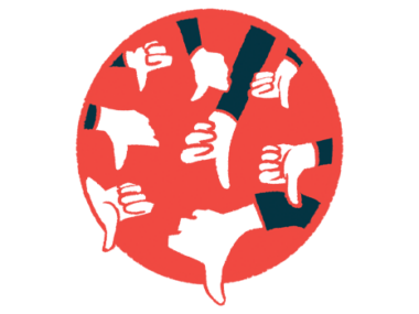 knee replacement | Parkinson's News Today | arthritis | illustration of thumbs pointing down