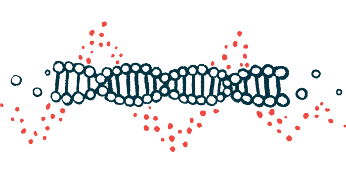 An illustration of DNA is shown.