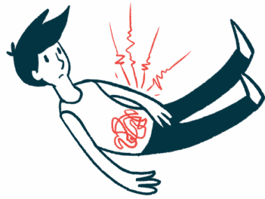 constipation and Parkinson's | Parkinson's News Today | illustration of man with troubled gut