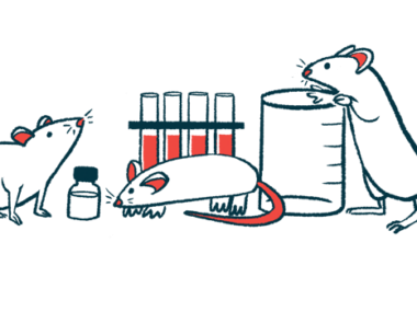 Mice are shown climbing around lab equipment.