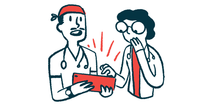 EVER Pharma | Parkinson's News Today | illustration of doctors conferring with tablet