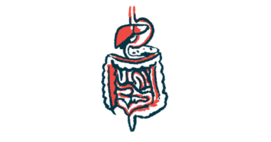 The digestive system is shown in an illustration.