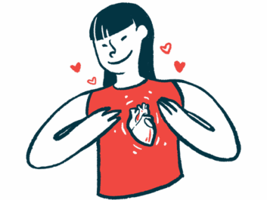 A illustration showing the heart on a woman's chest.