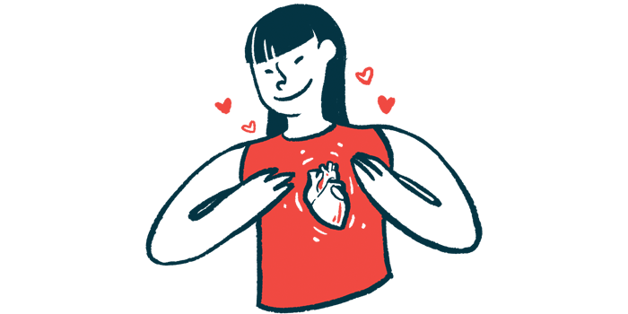 A illustration showing the heart on a woman's chest.