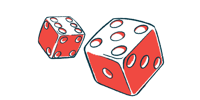 A roll of the dice illustrates the risk of developing disease.