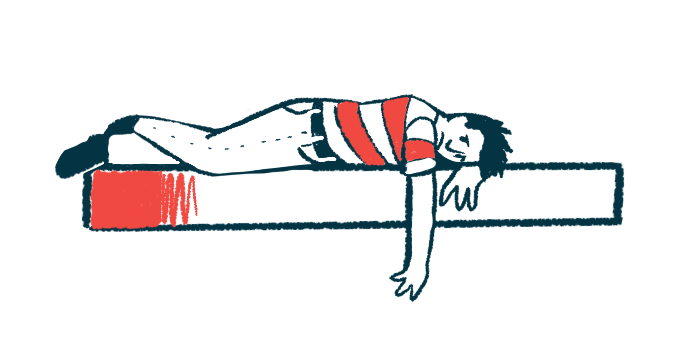 An illustration shows a sad person laying face down on a bed.