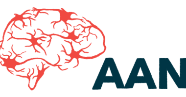 This illustration for the American Academy of Neurology (AAN) annual meeting highlights the neurons in a profile image of the human brain.