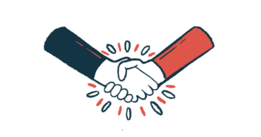 An illustration of a handshake.