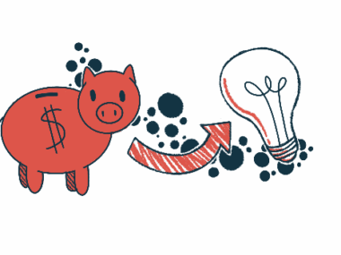 An arrow points from a piggybank to a lightbulb, to illustrate funding of innovative research.