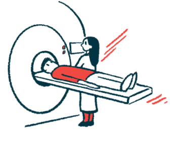 A person is about the enter an MRI machine.