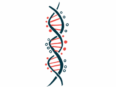 An illustration highlights the ribbon-like structure of a DNA strand.