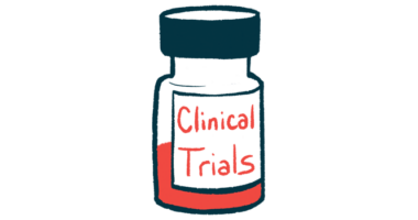 A medicine vial is labeled Clinical Trials.