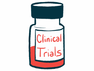 A medicine vial is labeled Clinical Trials.