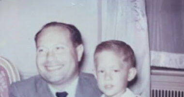 Jeffrey and his father, David Simon