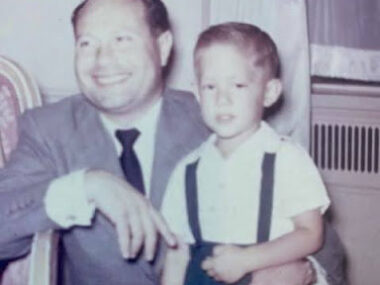 Jeffrey and his father, David Simon