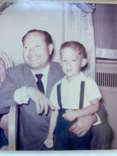 Jeffrey and his father, David Simon