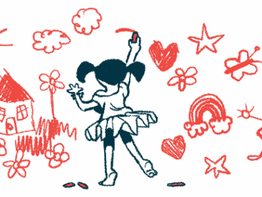 A young girl is shown drawing on a wall.