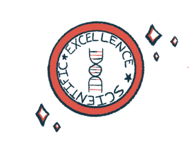 An illustration depitcs an award for excellence in science.