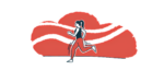 An illustration shows a woman running.