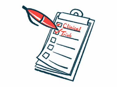 An oversized red pen ticks the words 