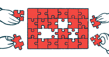 A jigsaw puzzle is shown that is being worked on by many people, illustrating a collaborative effort.