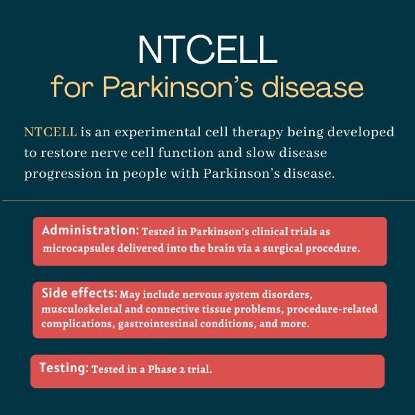 NTCELL for Parkinson's disease