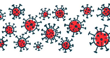 An illustration of invading agents, like viruses and bacteria.