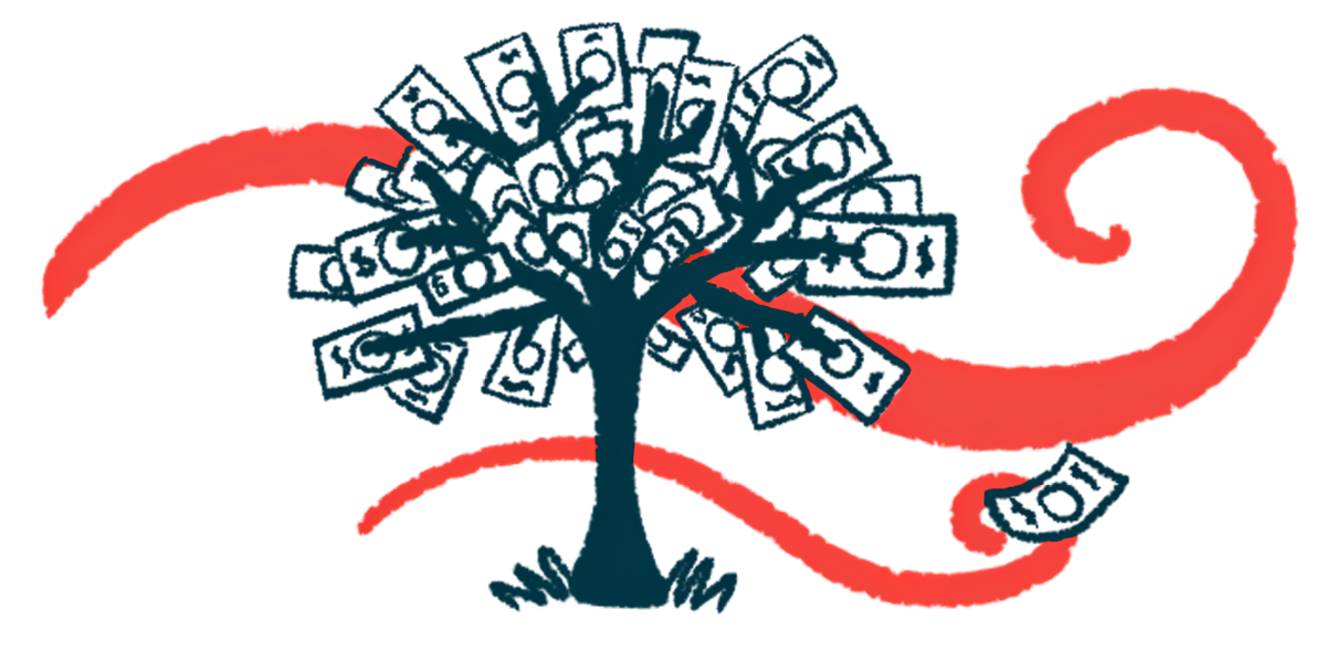 An illustration shows a tree with dollar bills for leaves.