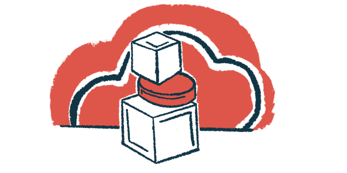 Three blocks are shown in a stack in this illustration of building blocks.