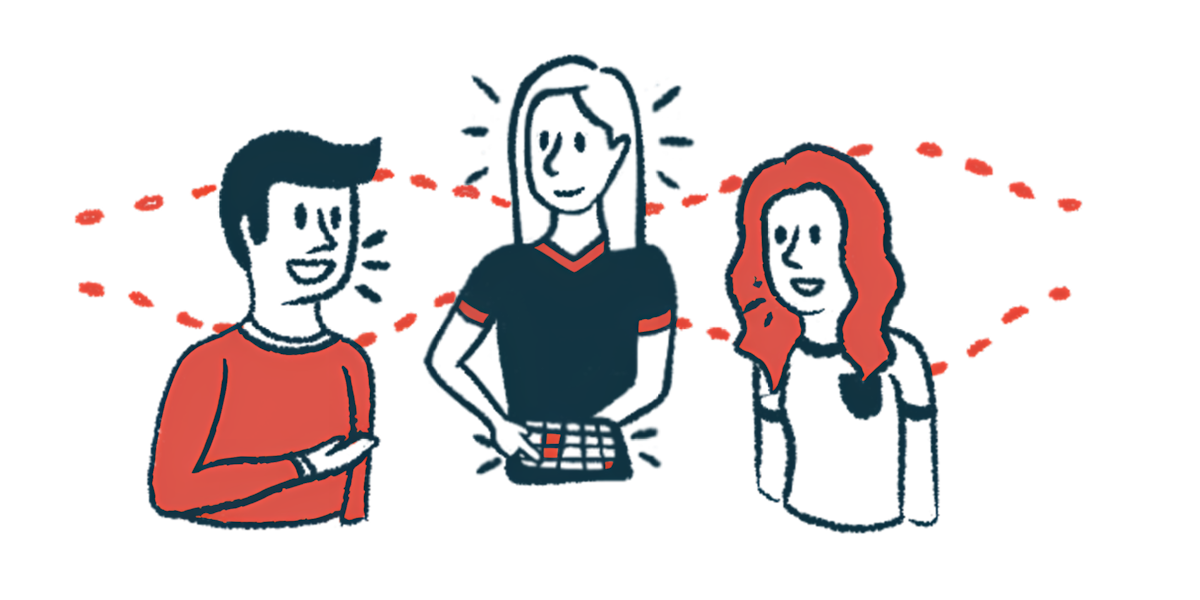 Three people are shown speaking.