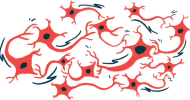 An Illustration of a collection of neurons, or nerve cells.