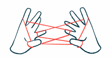 An illustration shows two hands doing a cat's cradle with a length of string.