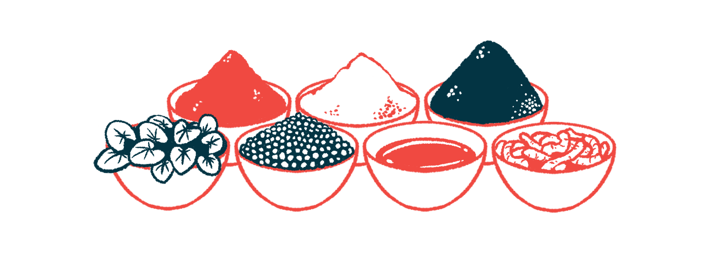 An illustration of bowls containing colored granules.